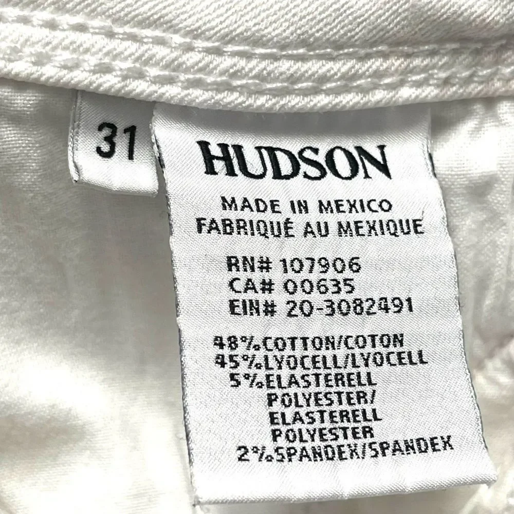 HUDSON Collin Flap Pocket Skinny Ankle Jeans 31